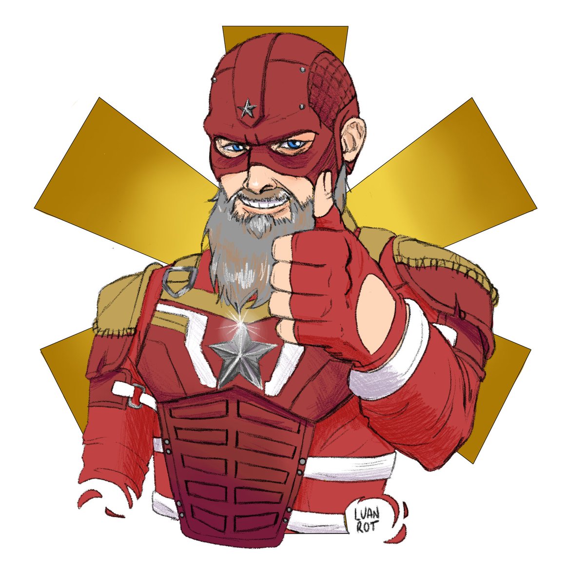 LuanRot's tweet photo. Red Guardian approved 👍
#Thunderbolts #redguardian #Marvel #fanart #DavidHarbour https://t.co/CWPOdxSV0O