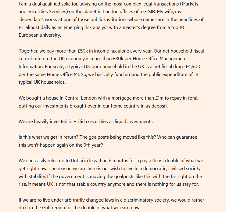 Douglas Wong (@wongdouglas) on Twitter photo 'If we are to live under arbitrarily changed laws in a discriminatory society, we would rather do it in the Gulf region for the double of what we earn now' <a href="/UKLabour/">The Labour Party</a> says👋 to more tax revenue ft.com/content/6eed17… 'If we are to live under arbitrarily changed laws in a discriminatory society, we would rather do it in the Gulf region for the double of what we earn now' <a href="/UKLabour/">The Labour Party</a> says👋 to more tax revenue ft.com/content/6eed17…