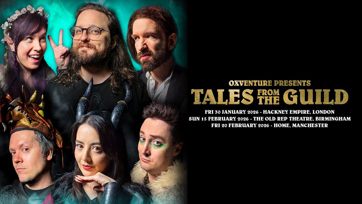 In Feb, The Oxventurers Guild will bring Tales From the Guild to HOME for a hilarious and exhilarating live D&amp;D experience. Join the party as our band of brave-ish heroes battle their way to victory in 2026! 

📅  Fri 20 Feb 
🎟️ Book now at homemcr.org.