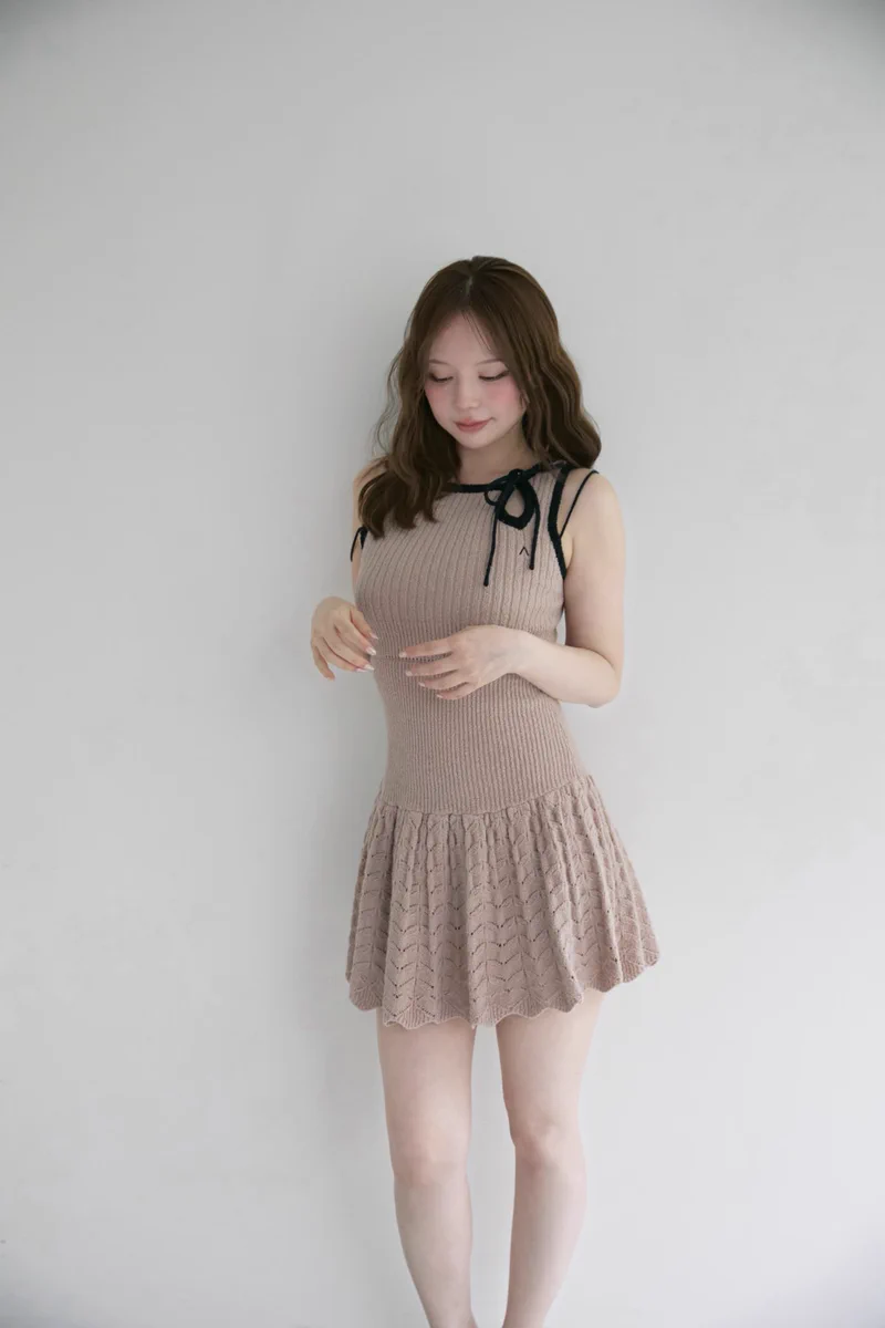 ワンピース ANDMARY Heart crochet mini dress andmary on X: 