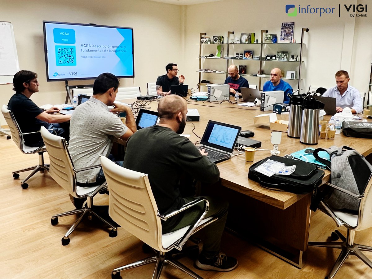 🎓 ¡Formación VCSA con #TPLink #VIGI en <a href="/Inforpor/">Inforpor</a>!

Técnicos y profesionales se especializan en videovigilancia IP: cámaras, NVRs, software, diseño y análisis.

💡 Certificación internacional VCSA
🙌 Gracias TP-Link y Karlos Hernández

📩 ¿Te interesa? ¡Contáctanos!