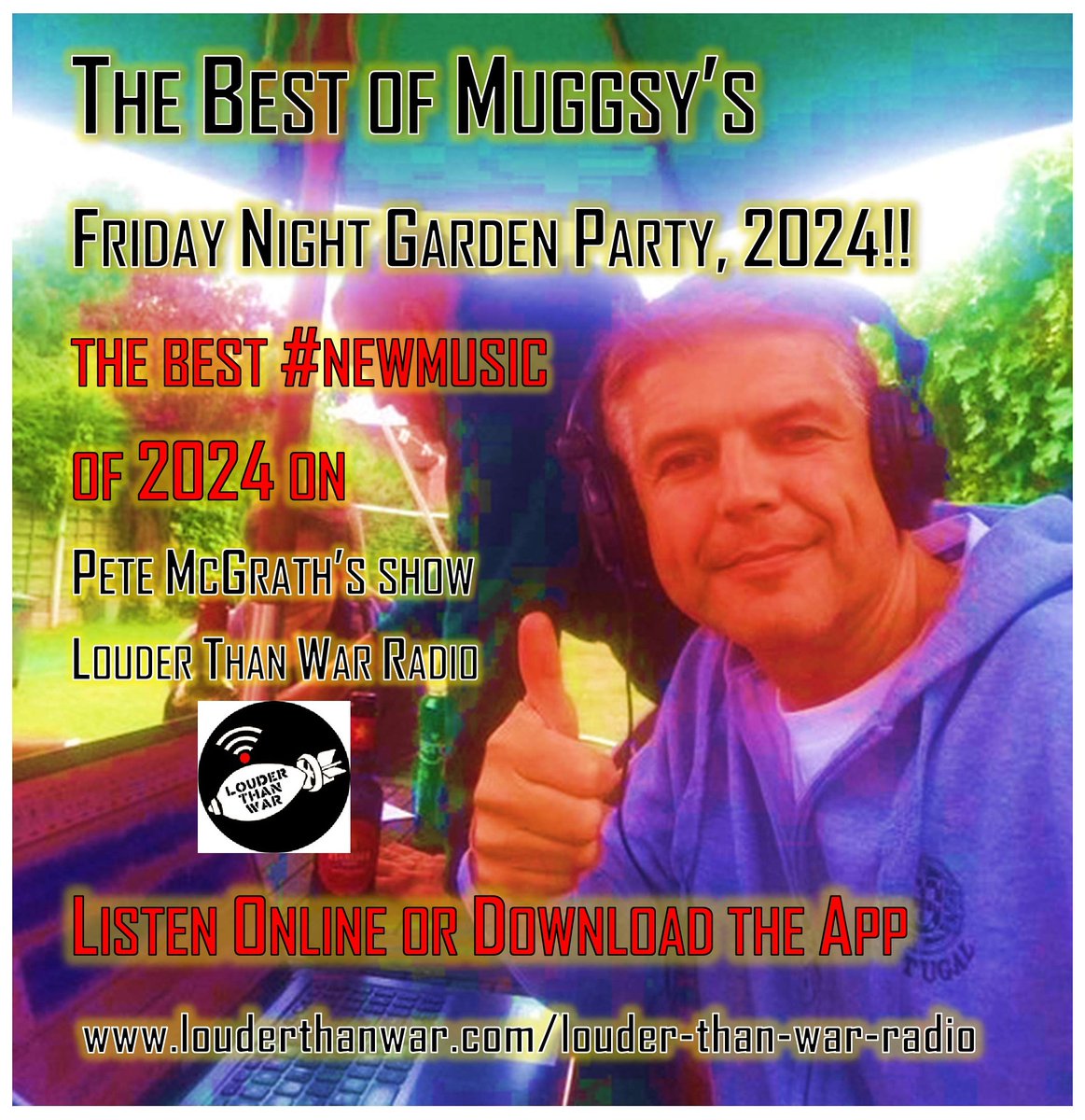 Pete/Muggsy (@muggerbass) on Twitter photo Alright Popstars! I'm going on my annual budgie-smuggling fortnight in Benidorm, so this week's show will be a Re-Run of my "Best of 2024" #NewMusic played on the Friday Night Garden Party from Jan to Dec 24. It's CHOCKFULL of good 'uns! Tonight 9pm <a href="/louderthanwar/">Louder Than War</a> #InternetRadio Alright Popstars! I'm going on my annual budgie-smuggling fortnight in Benidorm, so this week's show will be a Re-Run of my "Best of 2024" #NewMusic played on the Friday Night Garden Party from Jan to Dec 24. It's CHOCKFULL of good 'uns! Tonight 9pm <a href="/louderthanwar/">Louder Than War</a> #InternetRadio
