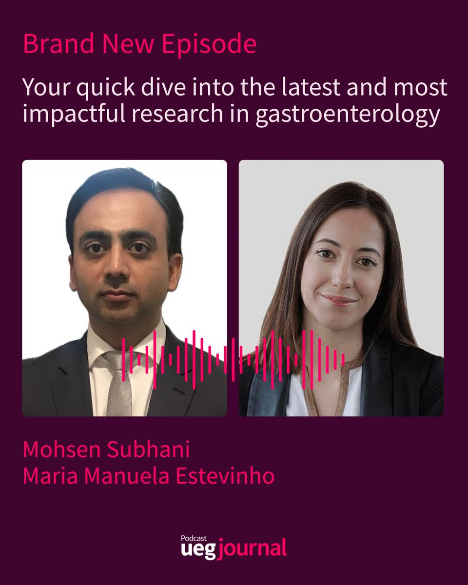 my_UEG (@my_ueg) on Twitter photo 🎙️ Big news from the <a href="/UEGJournal/">UEGJ</a> Podcast! We’re launching a new format with hosts <a href="/MohsenSubhani/">Mohsen Subhani</a> and <a href="/MMEstevinho/">Maria Manuela Estevinho</a>, diving into impactful research and new guidelines.
🎧 Tune in to Episode 1 now: 🔗 bit.ly/3FqOSdm
<a href="/MalageladaC/">Carolina Malagelada</a> <a href="/DuifM/">Marjolijn Duijvestein</a> <a href="/MelchiorChloe/">Melchior Chloé</a> 🎙️ Big news from the <a href="/UEGJournal/">UEGJ</a> Podcast! We’re launching a new format with hosts <a href="/MohsenSubhani/">Mohsen Subhani</a> and <a href="/MMEstevinho/">Maria Manuela Estevinho</a>, diving into impactful research and new guidelines.
🎧 Tune in to Episode 1 now: 🔗 bit.ly/3FqOSdm
<a href="/MalageladaC/">Carolina Malagelada</a> <a href="/DuifM/">Marjolijn Duijvestein</a> <a href="/MelchiorChloe/">Melchior Chloé</a>