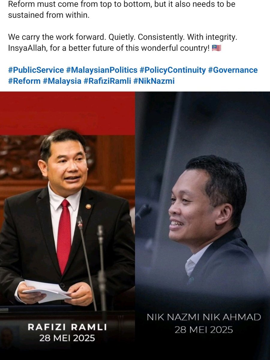 Kalau public servant yang biasanya atas pagar pun berbunyi pasal resignation Rafizi and Nik Nazmi tandanya apa tuan puan?