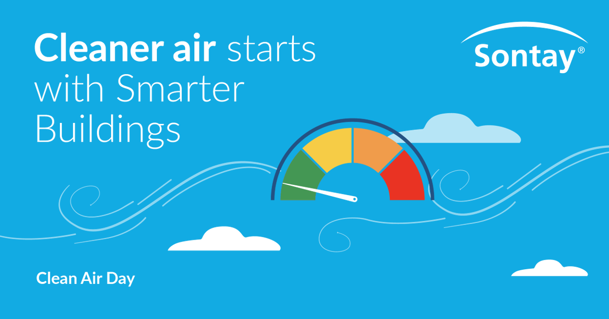 On 19th June, it's #CleanAirDay.

Optimising building controls technology can lead to happier, healthier &amp; cleaner interior environments.

Health starts from the inside - let's do more to improve IAQ in the built environment.

sontay.com/en-gb/products…