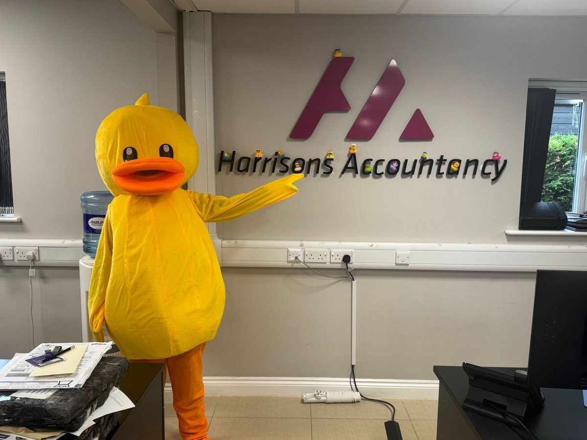 harrisonsnet's tweet photo. We’re proud to be sponsoring this year’s Duck Race at the @biggleswade_community_carnival, and yesterday we had a surprise visitor at the office... one of the ducks dropped by to inspect our setup 🐥

No major complaints, although it did waddle off with someone’s sandwich.

Looking forward to race day! It’s always a great local event and a fun way to support the community.

See you at the Dan Albone car park and the Biggleswade Town Cricket Club on Sunday 8th June at 12pm!

Want to take part? Ducks are available from the Weatherley Centre from now until the event and the Market Square on:
Saturday 31st May 
Tuesday 3rd June 
Saturday 7th June 

Find out more about the Duck Race here: https://t.co/3VIJHZkEVx 

#duckrace #biggleswadecommunitycarnival #carnival #accountant #charteredaccountant #biggleswade #Bedfordshire