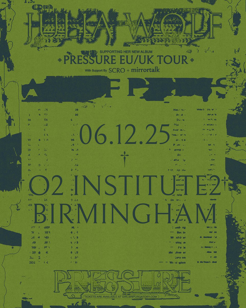 O2 Institute Birmingham (@o2institutebham) on Twitter photo ON SALE: alt-pop artist <a href="/juliawolfnyc/">Julia Wolf</a> heads out on tour in support of her sophomore album โPressureโ with a stop in Brum - Sat 06 Dec.
Grab ya tickets now ๐ amg-venues.com/VRYe50VZlPI ON SALE: alt-pop artist <a href="/juliawolfnyc/">Julia Wolf</a> heads out on tour in support of her sophomore album โPressureโ with a stop in Brum - Sat 06 Dec.
Grab ya tickets now ๐ amg-venues.com/VRYe50VZlPI
