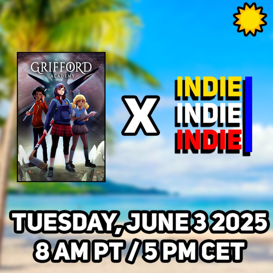 Tune into the Best Indie Games Summer Showcase 2025 on June 3rd to see a brand new gameplay trailer for Grifford Academy! 

#indiedev #indiegames #GriffordAcademy