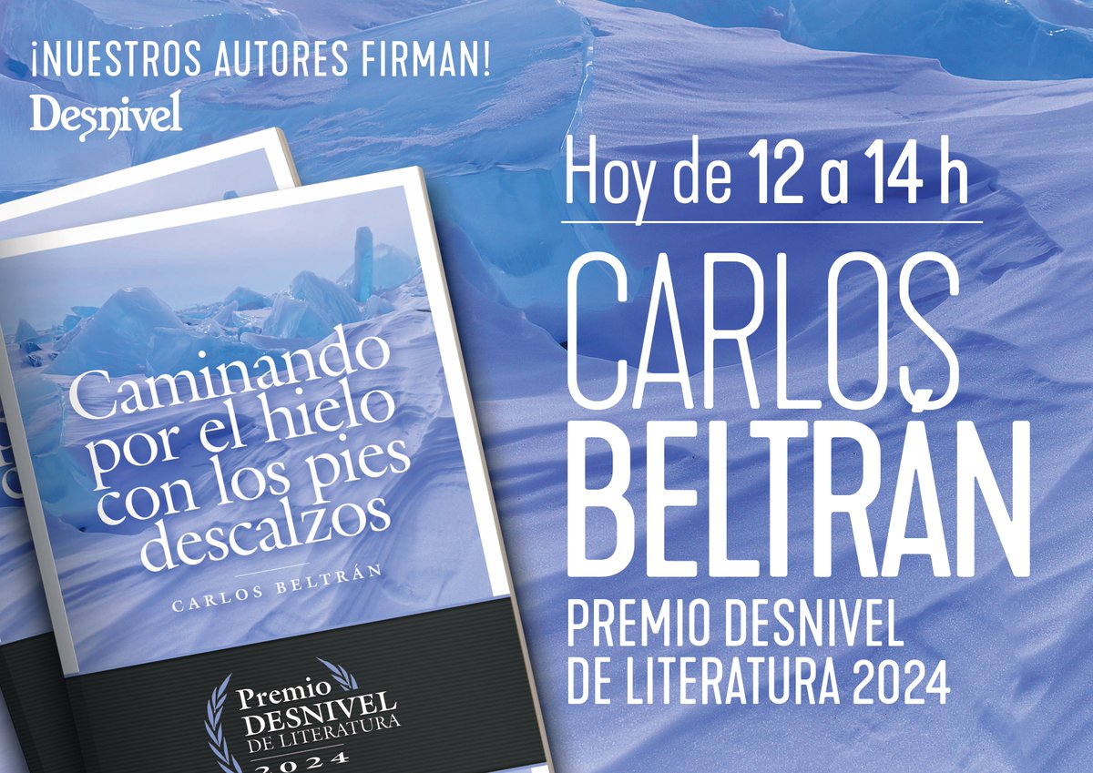 Editorial Desnivel (@editodesnivel) on Twitter photo Los autores de DESNIVEL firman en la @FLMadrid25 casetas nº 178-179. CARLOS BELTRÁN hoy, 31 de mayo, de 12 a 14 h.
<a href="/libdesnivel/">Librería Desnivel</a> <a href="/carlostbeltran/">Carlos Beltrán</a> Los autores de DESNIVEL firman en la @FLMadrid25 casetas nº 178-179. CARLOS BELTRÁN hoy, 31 de mayo, de 12 a 14 h.
<a href="/libdesnivel/">Librería Desnivel</a> <a href="/carlostbeltran/">Carlos Beltrán</a>