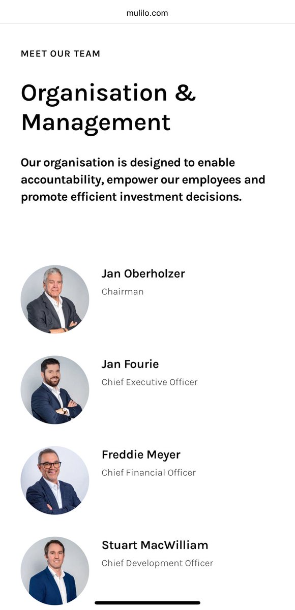 Look at who works for Mulilo