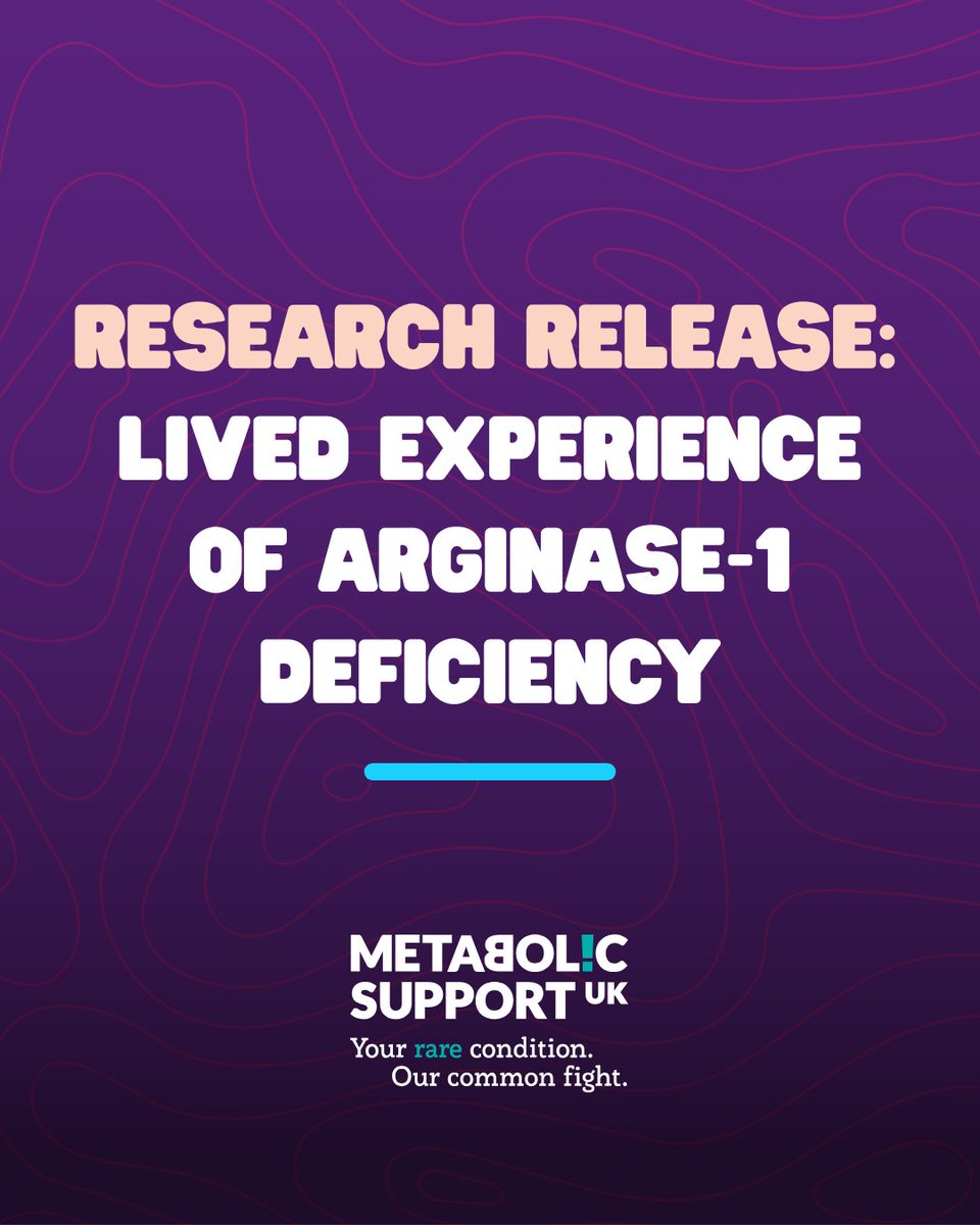 Research Release 🔬

We're proud to share our latest insight report: "The Lived Experience of Arginase-1 Deficiency."

👉 Read the full report, here: shorturl.at/wiJw4