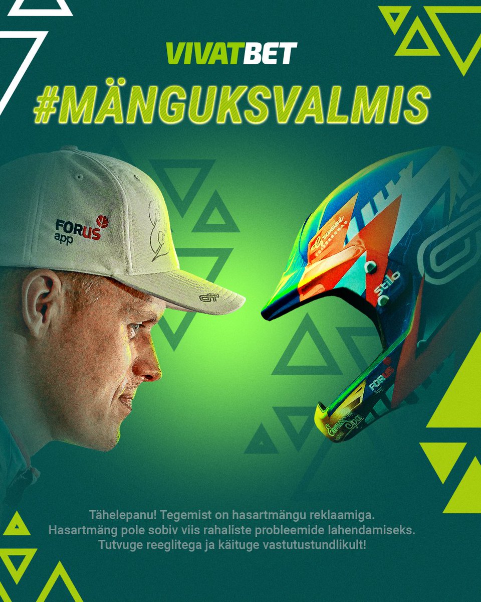 Vivatbetee's tweet photo. 🏁 VivatBet x Ott Tänak: täiskäigul võidule!

WRC tipp-piloot on stardivalmis Sardegna Rally 2025.
Kas sina oled valmis kaasa elama?
Vaata lähemalt: https://t.co/sIp5kpS7jy https://t.co/swFJ6xUesJ