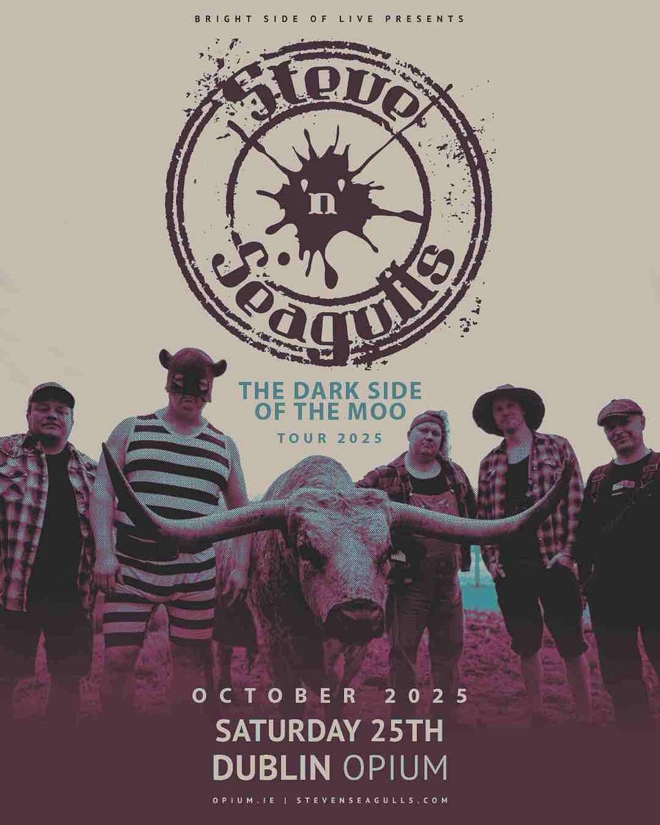 DME Promotions (@dmepromotions) on Twitter photo π±πΌπΊπ» π¨π΅π΅πΆπΌπ΅πͺπ¬π« π₯ Steve N Seagulls the Finnish country band, playing bluegrass versions of well-known hard rock and metal songs are bringing the βDark Side Of The Mooβ tour to Opium, Dublin on 25 October 2025.
ποΈ Tickets are πΆπ΅ πΊπ¨π³π¬ π΅πΆπΎ ! π±πΌπΊπ» π¨π΅π΅πΆπΌπ΅πͺπ¬π« π₯ Steve N Seagulls the Finnish country band, playing bluegrass versions of well-known hard rock and metal songs are bringing the βDark Side Of The Mooβ tour to Opium, Dublin on 25 October 2025.
ποΈ Tickets are πΆπ΅ πΊπ¨π³π¬ π΅πΆπΎ !
