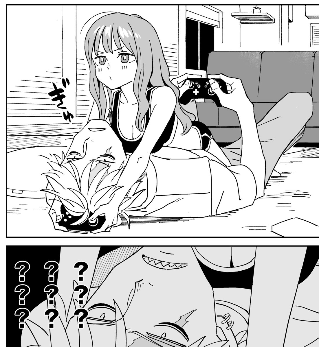 akuta0716's tweet image. ギザ歯ヤンキーと距離感のおかしい幼馴染の話（1/2）
#漫画が読めるハッシュタグ