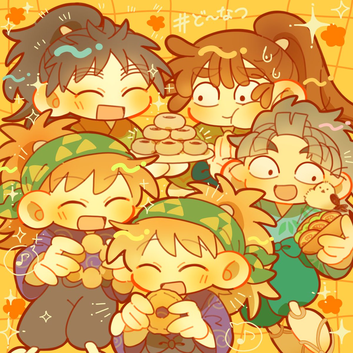 #五年生月間
いただきま〜す！！
✨️🍩🍩🥐⬜️✨️