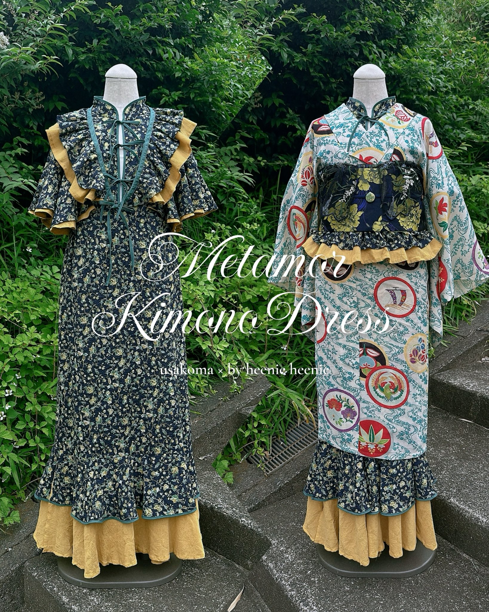 うさこまコラボ ワンピース kimonodress うさこま🪄着物屋USAGIKOMACHI
