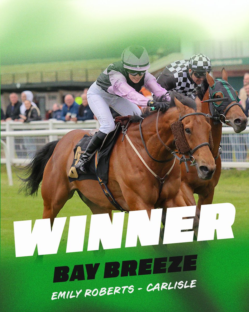 Tim Easterby Racing (@easterbytim) on Twitter photo πͺππ‘π‘ππ₯ ~ An 8th career win for BAY BREEZE who won in great style at Carlisle last night. A great ride from Emily Roberts to get him over the line. Congratulations to his owner Mr West!
π <a href="/CarlisleRaces/">Carlisle Racecourse</a>
π4οΈβ£1β£ πͺππ‘π‘ππ₯ ~ An 8th career win for BAY BREEZE who won in great style at Carlisle last night. A great ride from Emily Roberts to get him over the line. Congratulations to his owner Mr West!
π <a href="/CarlisleRaces/">Carlisle Racecourse</a>
π4οΈβ£1β£