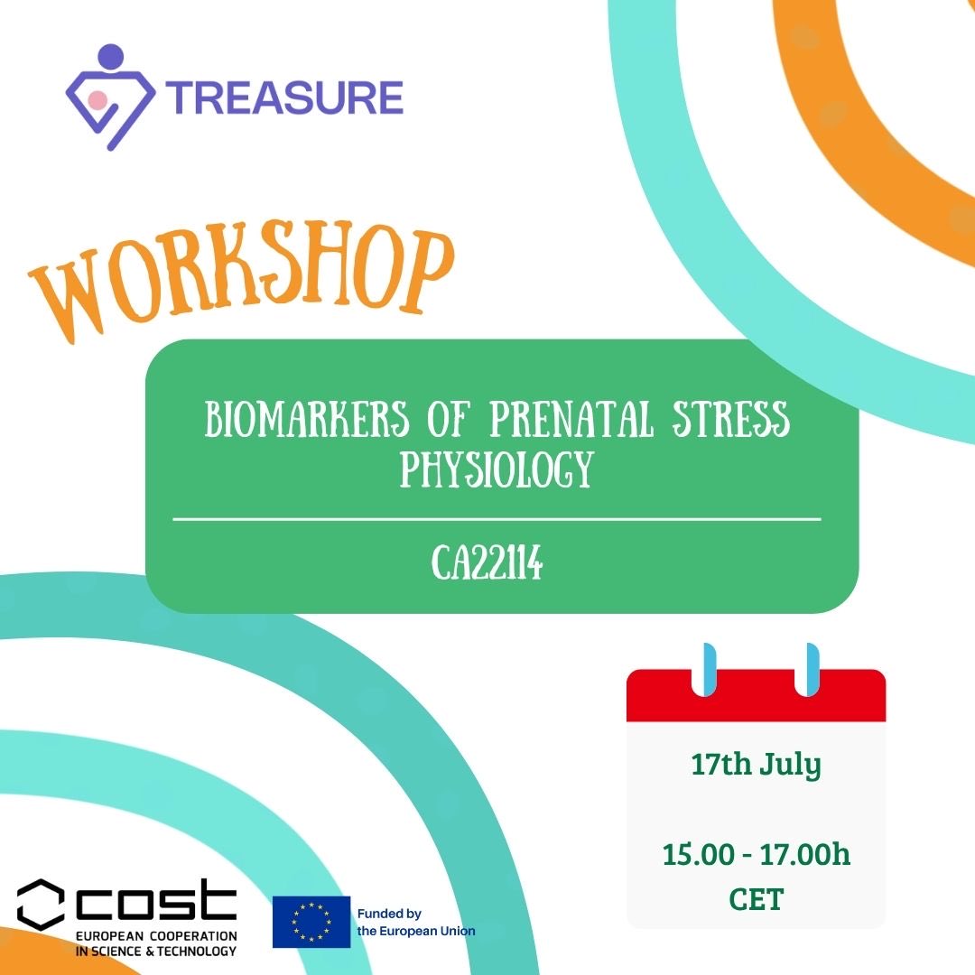 🧬 Upcoming Workshop on Biomarkers of Prenatal Stress Physiology.

This workshop offers an excellent opportunity for researchers, clinicians, and students looking to incorporate prenatal stress biomarkers into their scientific work.

Apply here: treasurecost.eu/2025/05/30/wor…