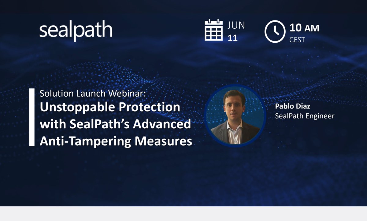 🚀We launch new Anti-tampering measures

With SealPath, users simply cannot bypass security measures. SealPath’s Anti-Tampering features ensure that your data security remain active at all times.

Attend our webinar to learn all the details: events.teams.microsoft.com/event/41d45504…