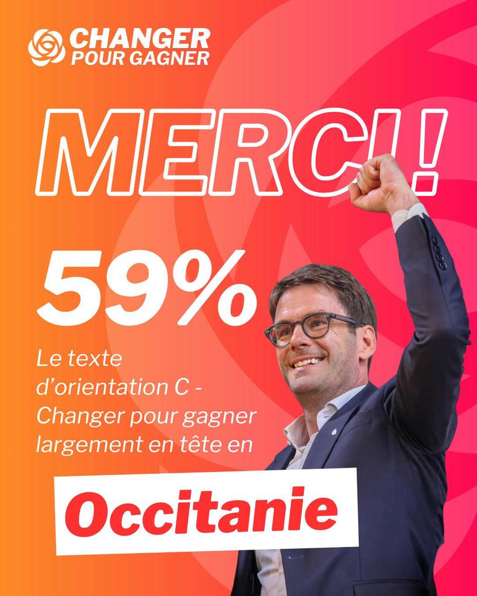 Carole Delga (@caroledelga) on Twitter photo Notre texte <a href="/Changer_PS/">Changer pour gagner 🌹</a> est largement en tête en Occitanie. Continuons la campagne et amplifions le mouvement ! La victoire est à portée de main ! Mobilisons-nous pour faire de notre famille politique un parti qui bosse, qui réfléchit et propose, qui attire ! Notre texte <a href="/Changer_PS/">Changer pour gagner 🌹</a> est largement en tête en Occitanie. Continuons la campagne et amplifions le mouvement ! La victoire est à portée de main ! Mobilisons-nous pour faire de notre famille politique un parti qui bosse, qui réfléchit et propose, qui attire !
