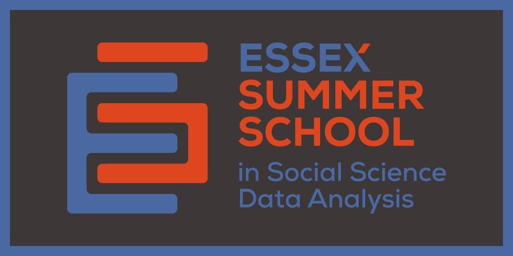 EssexSumSchool's tweet photo. The 58th Essex Summer School's First Session runs July 7-18, both online and in person.   

We offer social science research methods courses in text analysis, mixed methods, survey design, panel data, discourse analysis, and many more!   

Learn more here: https://t.co/hGfixrx1Ye https://t.co/1UzrxrHW7n
