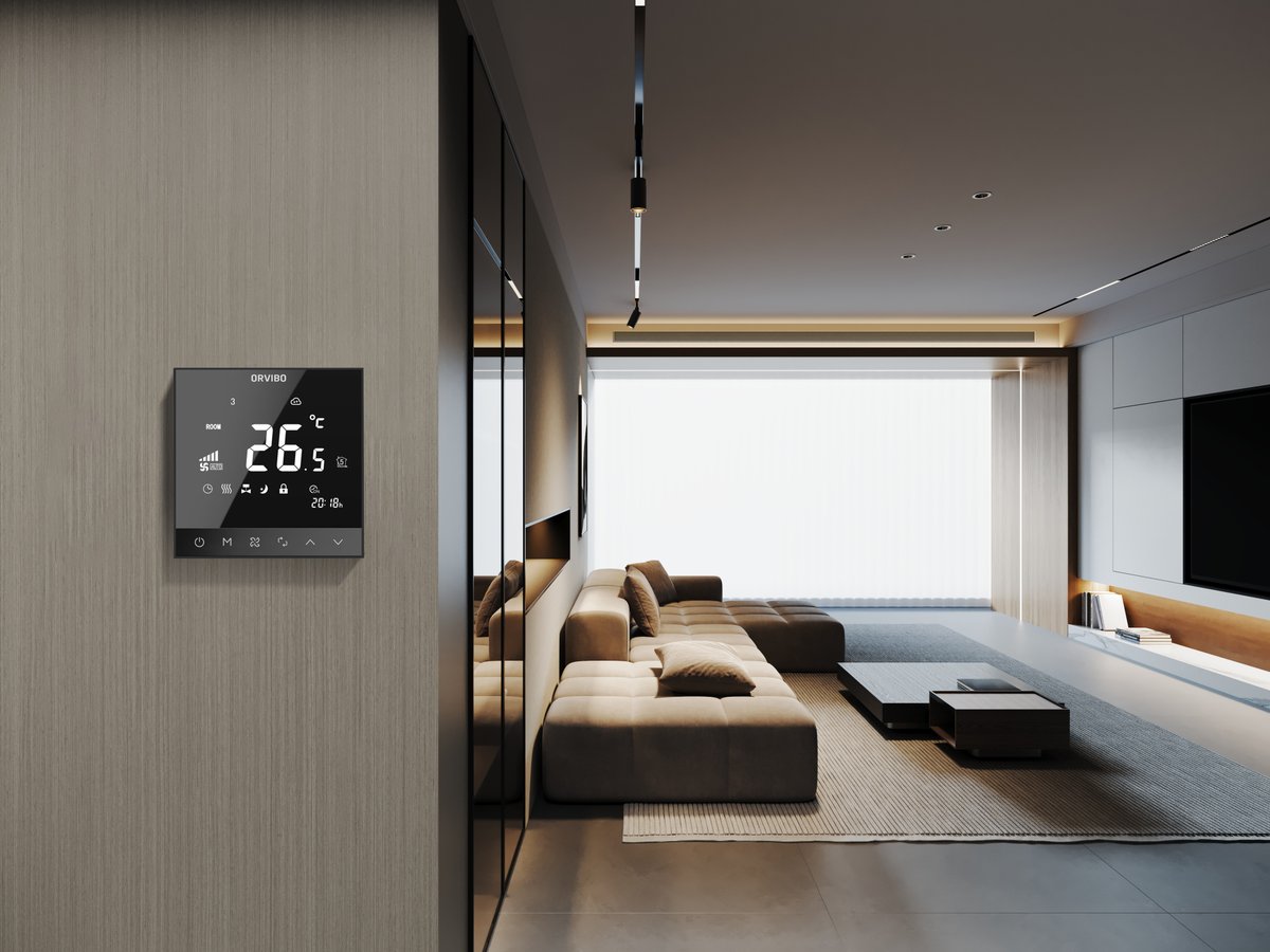 ORVIBO's tweet image. 🚀New launch! Our AC 24V Temperature Control Panel is a smart upgrade. With multiple modes, app remote & MixPad touch control. it fits homes & businesses. Simplify control, enhance efficiency. Discover more now! #NewArrival #SmartControl