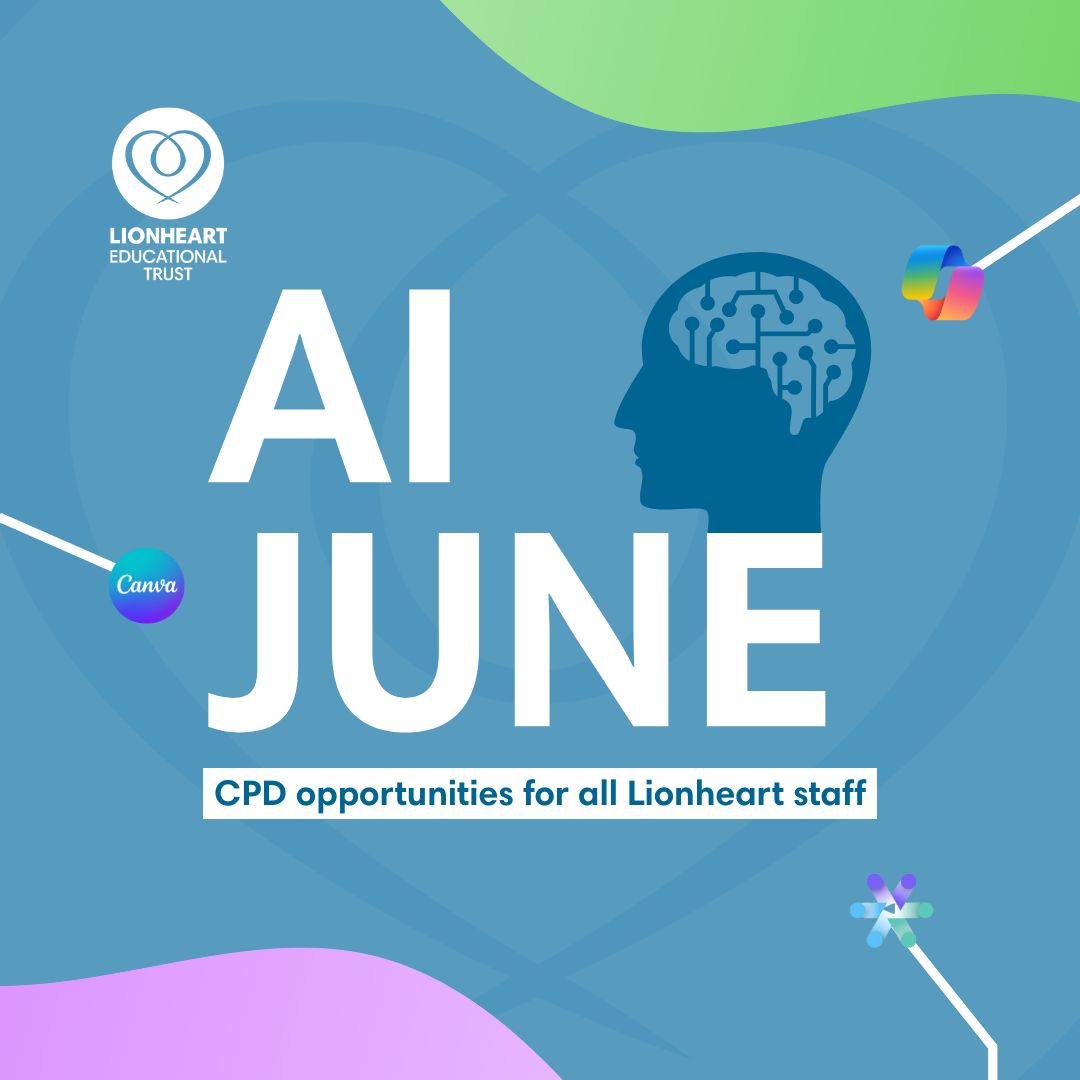 🤖 Staff at Lionheart are exploring AI this June with bite-sized CPD sessions on tools like Co-Pilot, Canva &amp; Aila.

🛠️ From lesson planning to display design, it’s all about working smarter.

🌱 Just one of the many ways we invest in our people!