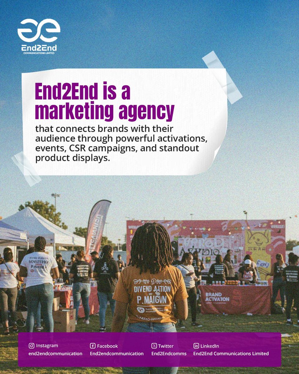 End2Endcomms's tweet image. Bringing your brand to life, from product launches to engaging events and standout displays.
End2End makes it happen.

#End2Endcommuincations