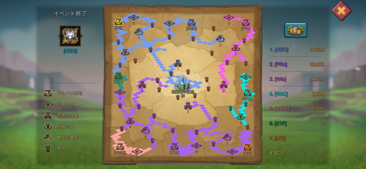 気づいたら終わってた。多分このゲームのイベントで1番モチベない