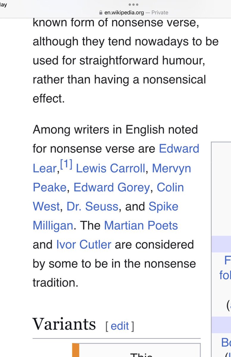 Such an honour to between Mervyn Peake and Dr Seuss