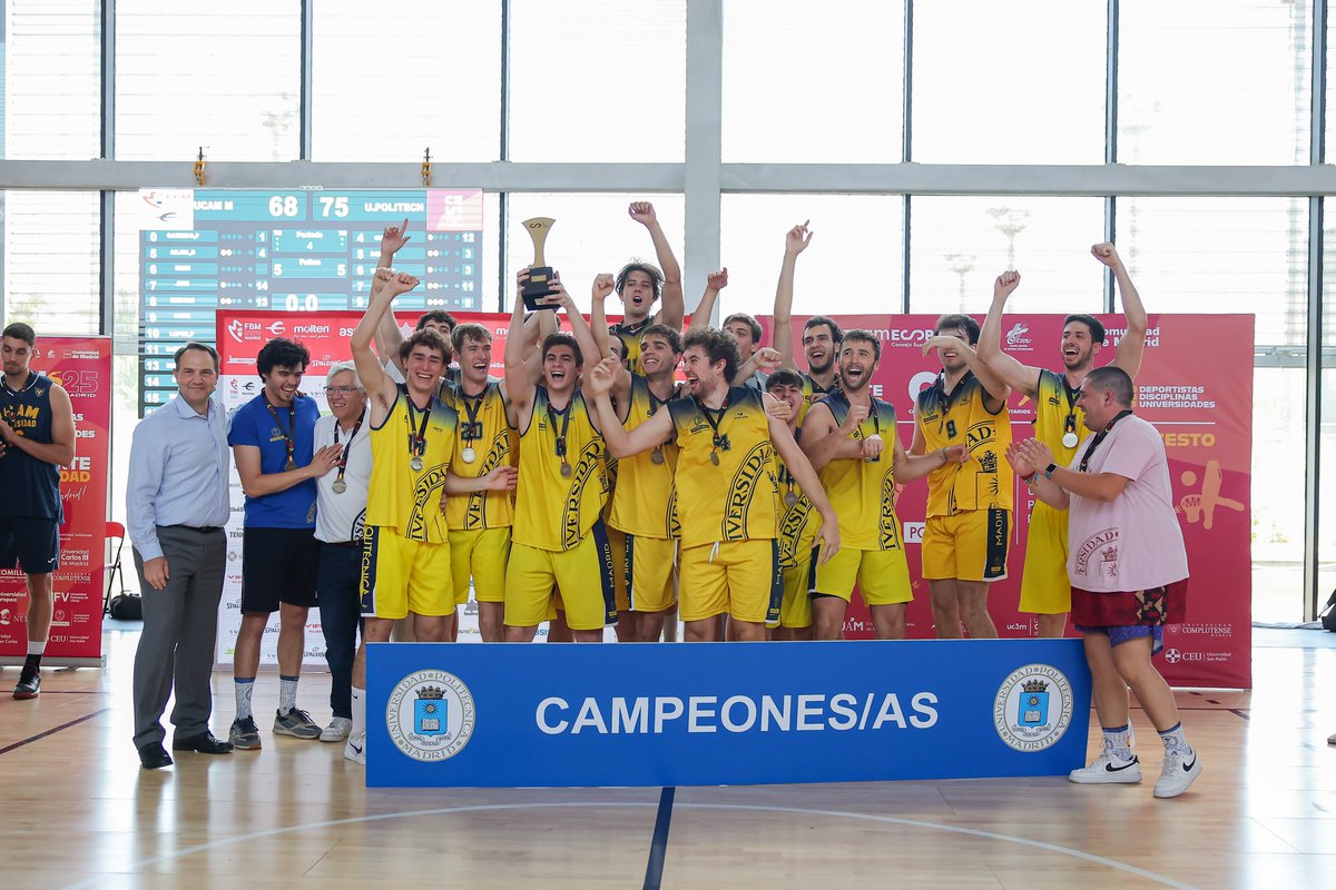 Fed. Bcto. de Madrid (@fbmadrid) on Twitter photo 📸 Ya está disponible la galería de imágenes de las finales del Campeonato de España Universitario (<a href="/ceusmadrid2025/">CEUS Madrid 2025</a>) celebrado el pasado 29 de mayo en el pabellón Indoor Norte de la Caja Mágica con <a href="/La_UPM/">Universidad Politécnica de Madrid</a>, <a href="/UCAMMurcia/">UCAM Murcia</a>, <a href="/InfoUMA/">Universidad de Málaga</a>, <a href="/UV_EG/">Universitat València</a> y <a href="/unisevilla/">Universidad de Sevilla</a>.
🔗 flic.kr/s/aHBqjCgd3w 📸 Ya está disponible la galería de imágenes de las finales del Campeonato de España Universitario (<a href="/ceusmadrid2025/">CEUS Madrid 2025</a>) celebrado el pasado 29 de mayo en el pabellón Indoor Norte de la Caja Mágica con <a href="/La_UPM/">Universidad Politécnica de Madrid</a>, <a href="/UCAMMurcia/">UCAM Murcia</a>, <a href="/InfoUMA/">Universidad de Málaga</a>, <a href="/UV_EG/">Universitat València</a> y <a href="/unisevilla/">Universidad de Sevilla</a>.
🔗 flic.kr/s/aHBqjCgd3w