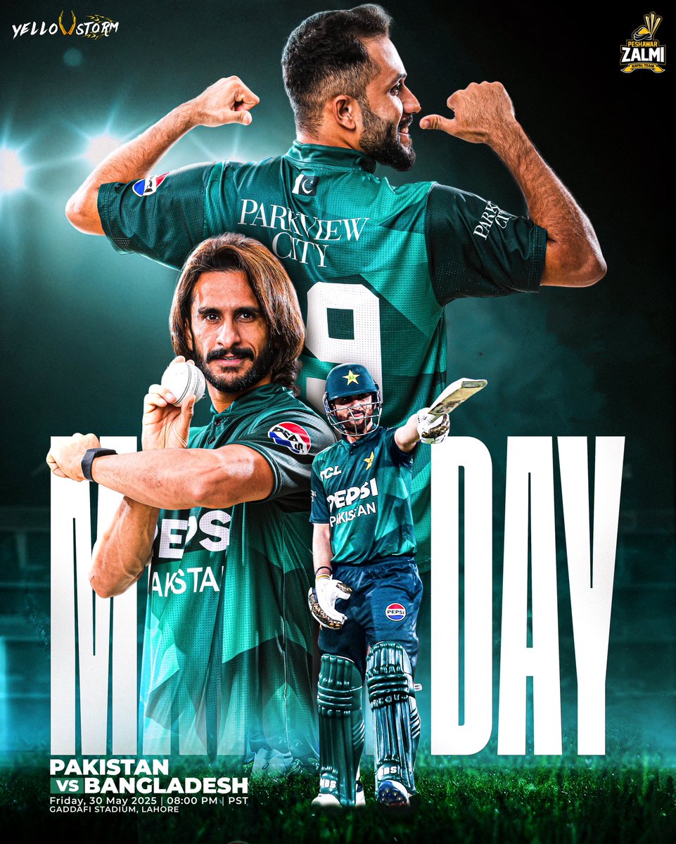 🇵🇰🆚🇧🇩
2nd T20I 
Gaddafi Stadium Lahore 🏟️

Should Pakistan Cricket Team stick with its winning combination from the 1️⃣st T20I 🙌

#Zalmi #YellowStorm #PAKvBAN