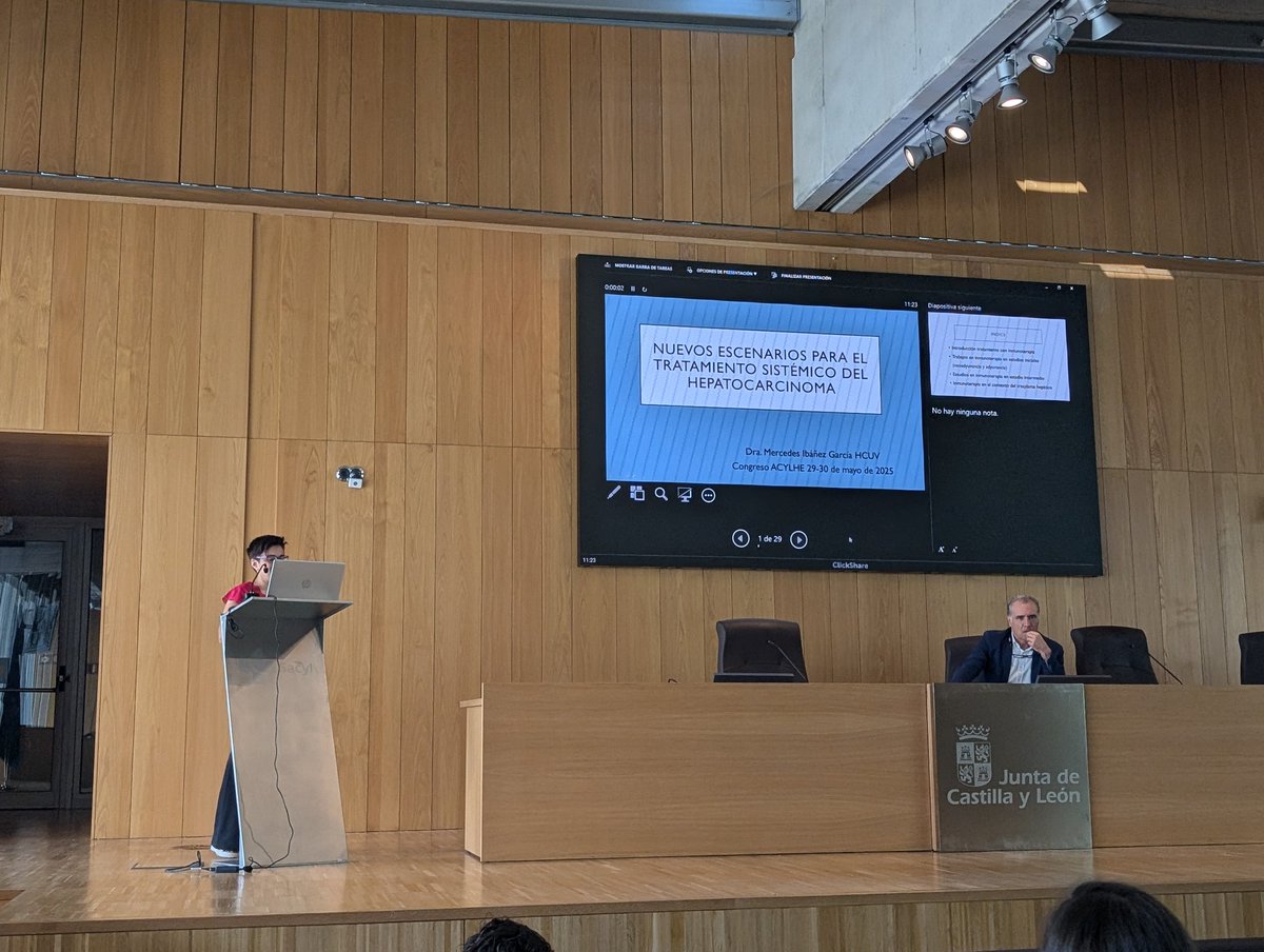 Ahora la Dra. Mercedes Ibáñez nos hablará de los nuevos escenarios para el tratamiento sistémico del HCC #acylhe2025