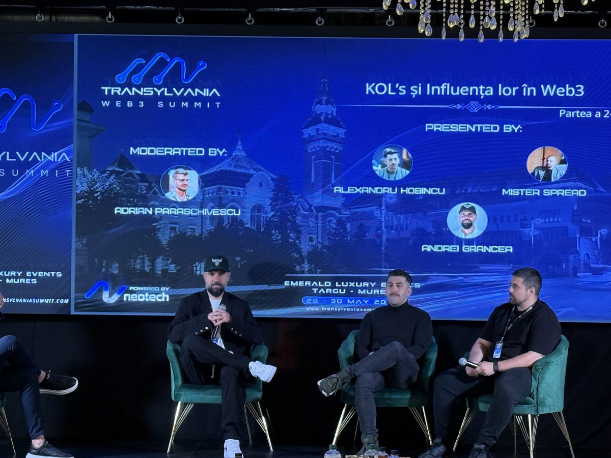 TransylvaniaW3S's tweet image. 🚀Round 2 of the KOL’s insight ls about the Web3 Market! Come around and meet the trend in person!
@MisterSpread @Andrei_ABCrypto @hobincus