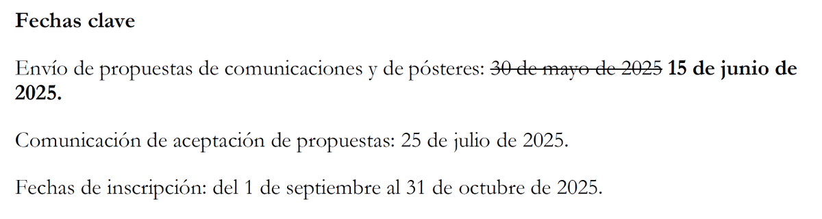 Ampliado el plazo de envío de resúmenes para la XXIV Jornada <a href="/aeter_org/">AETER</a>. La Jornada se celebrará en la Facultad de Filosofía y Letras de la Universidad de Cádiz el 6 de noviembre de 2025.
Nueva fecha límite para el envío de propuestas de comunicaciones y de pósteres: 15/06/2025.