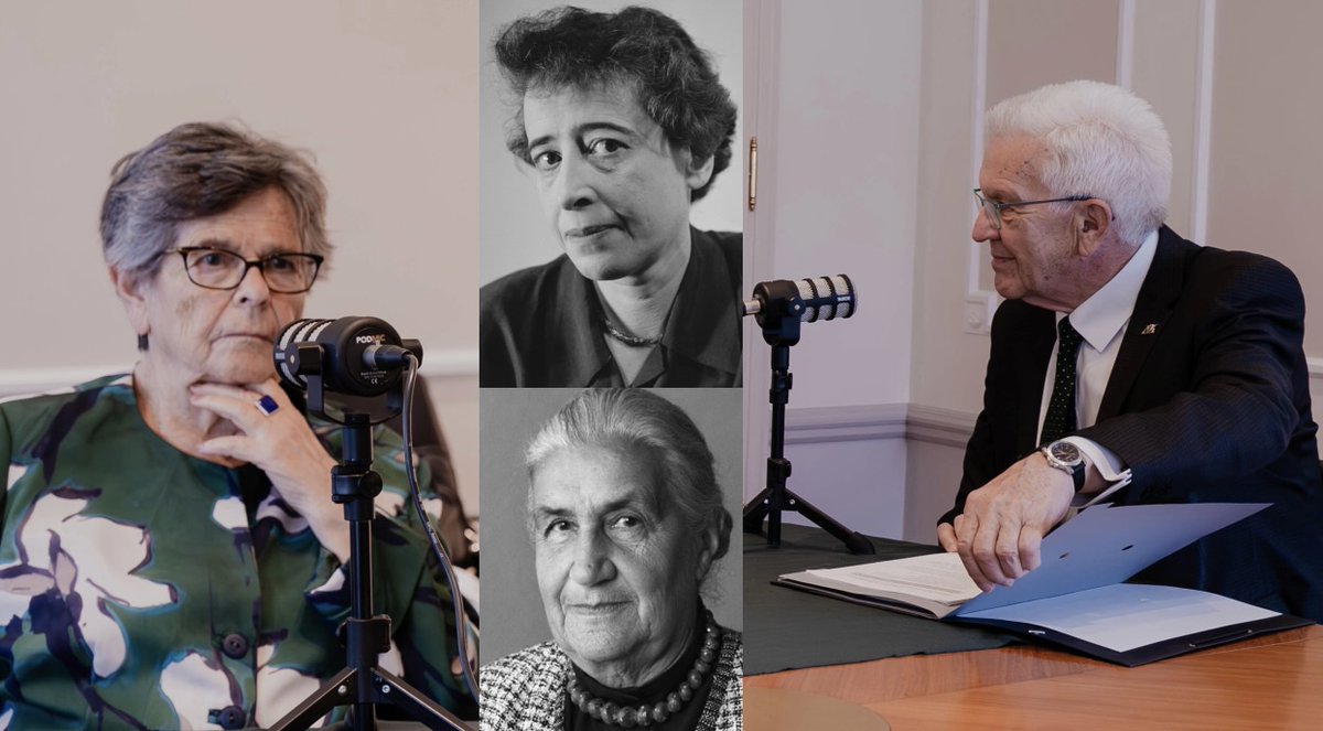 DEBATTE ZU DRITT:
In meinem letzten Podcast diskutiere ich mit Ministerpräsident Winfried Kretschmann @RegierungBWund der früheren Bundespräsidentin Ruth Dreifuss, wie die Einsichten von Hannah Arendt und Jeanne Hersch wieder aktuell sind, um die Bedrohung von Trump und der AfD
