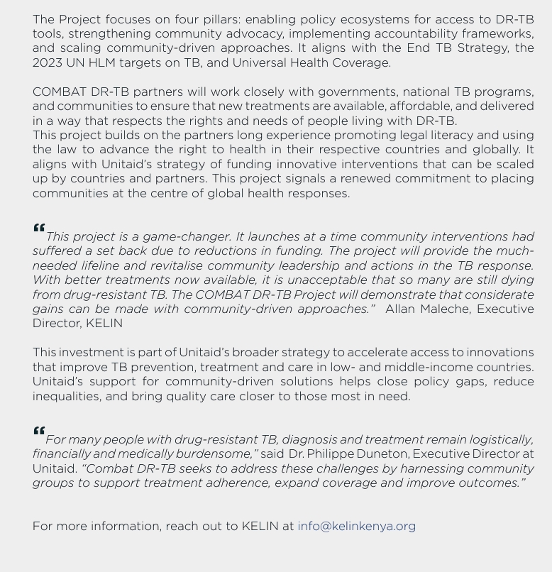Wanameme (@wanameme) on Twitter photo Thanks to <a href="/UNITAID/">Unitaid</a>, communities will be at forefront in driving demand & uptake of drug-resistant TB testing & treatment. 
<a href="/MalecheAllan/">Allan Maleche</a> remarks that the investment is a game changer - launching at a time community interventions had suffered setbacks 
unitaid.org/news-blog/comm… Thanks to <a href="/UNITAID/">Unitaid</a>, communities will be at forefront in driving demand & uptake of drug-resistant TB testing & treatment. 
<a href="/MalecheAllan/">Allan Maleche</a> remarks that the investment is a game changer - launching at a time community interventions had suffered setbacks 
unitaid.org/news-blog/comm…