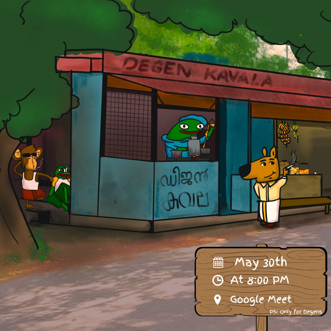The wait for GTA VI teaches one thing:
 Delays don’t mean denial, they mean perfection is coming.

🎙️ Join Degen Kavala, the weekly degen meetup by Web3 Kerala.
🕗 Today at 8:00 PM
🔗 Meet Link: meet.google.com/gfk-whrr-eiz