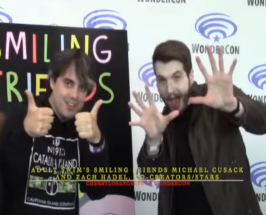 KylietheW's tweet photo. These two guys, Zach and Michael have such good friendship bond i just love their silly goofy since of humor #Smilingfriends #Zachhadel #Michaelcusack #adultswim https://t.co/Ug1v5tro61