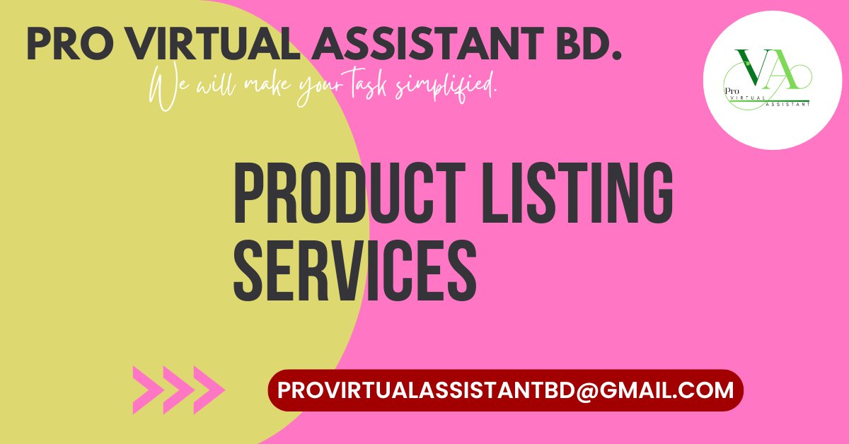 Pro Virtual Assistant BD (@pro_virtual_ast) on Twitter photo Boost sales fast with accurate, optimized Product Listing Services today.
Contact us today!
Email: provirtualassistantbd@gmail.com
#bankreconciliation
#scannedpdf
#pdfedit
#unlockPDF
#editpdf
#pdfediting
#fillablepdf
#DataEntry
#dataentryservices
#productlisting Boost sales fast with accurate, optimized Product Listing Services today.
Contact us today!
Email: provirtualassistantbd@gmail.com
#bankreconciliation
#scannedpdf
#pdfedit
#unlockPDF
#editpdf
#pdfediting
#fillablepdf
#DataEntry
#dataentryservices
#productlisting
