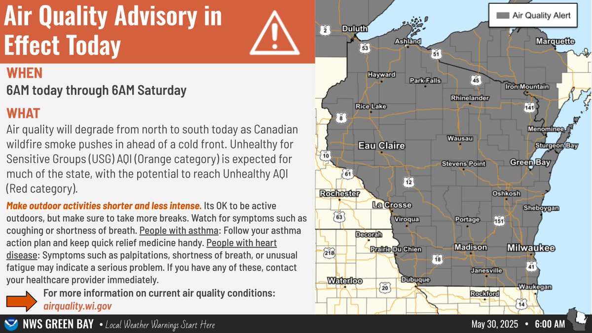 NWS Green Bay tweet media