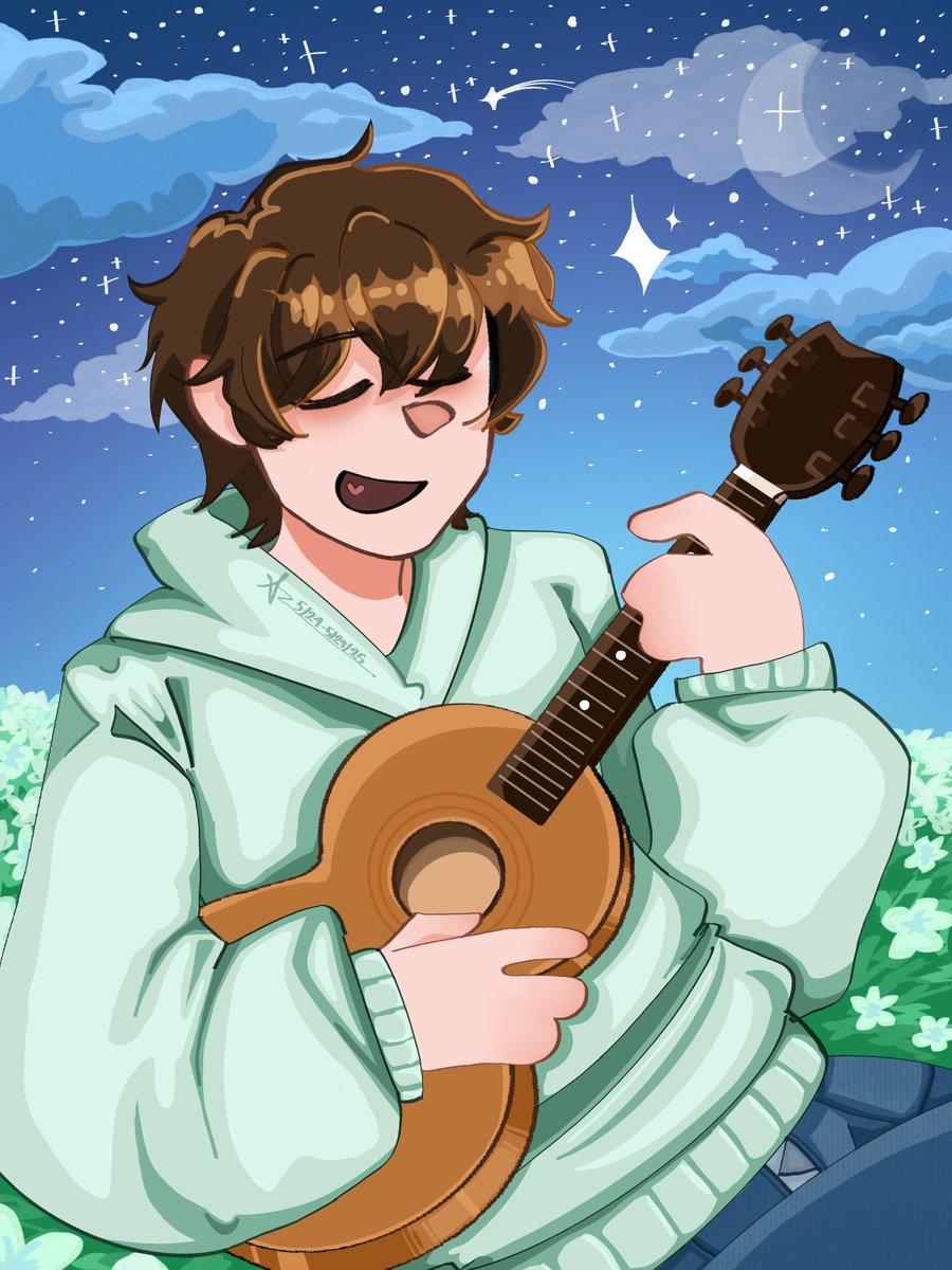 BaconwithEggsss's tweet photo. fanart of  @Octavess3 because they are genuinely so amazing ❤️
#art #fanart #digitalart #music #vtuber #night #singing https://t.co/CZnsnkLFn2