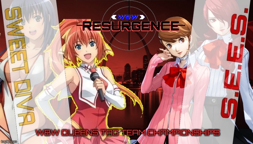 Sakura and Elena asked for a challenge and well, Yukari and Mitsuru accepted. It will be Sweet Diva defending their WBW Queens Tag Team Championships against S.E.E.S.
#WBWResurgence #WWE2K #Persona3