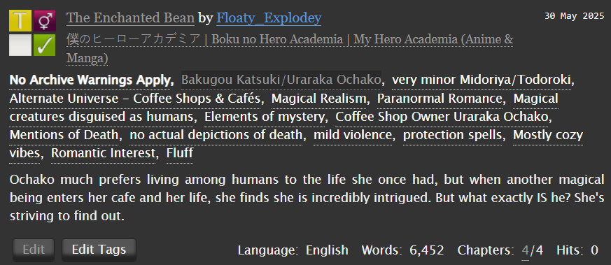FloatyExplodey's tweet image. It&apos;s only a LITTLE late... The word count got away from me again LOL

Kacchako Week Day 5: Anything But Human
@KacchakoWeek #KCHKWK25

~The Enchanted Bean~
archiveofourown.org/works/66023647