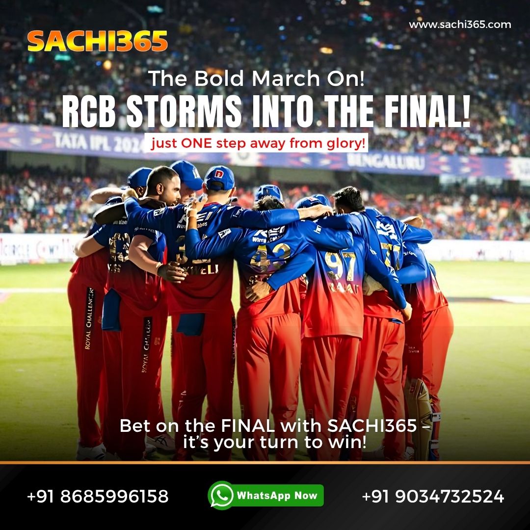 info_Sachi365's tweet image. RCB is just ONE step away from glory!
Celebrate the bold march to the FINAL with SACHI365 — the most thrilling way to enjoy the biggest cricket showdown of the year! 🏏💰

#Sachi365 #RCBFinal #IPLFinals #RCBvsAll #GameOn