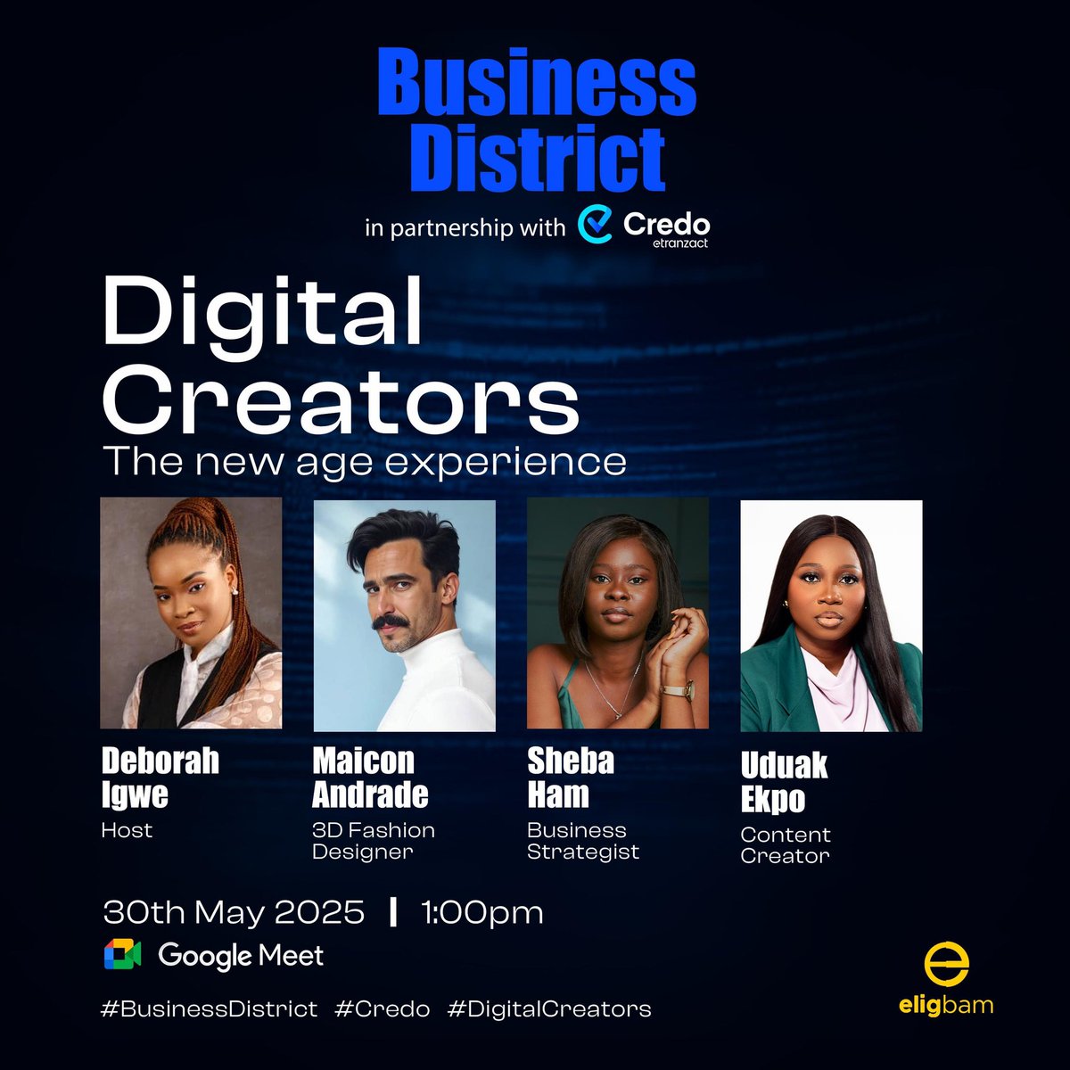 eligbamcity's tweet photo. 🚀 Digital Creators – The New Age Experience
Are you a creator, innovator, or just curious about the future of digital influence?

Join our Google Meet Talk:
🗓️ Fri, May 30, 2025
🕐 1PM WAT
🔗 https://t.co/RZUnRfXnz2 https://t.co/QD0zpFyVkC