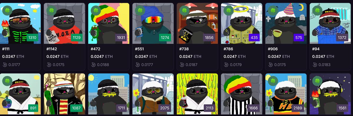 G' fkn day to the mates that G'day! 

I was doing stuff, idc ily. 💛

Believe it or not these  Lil bastards are still sitting comfortably at 0.0246 $ETH 

15 sales in the past 24HR! what a ripper. 

Adopt one that suits you best over on <a href="/MagicEden/">Magic Eden 🪄</a>  

magiceden.io/collections/et…
