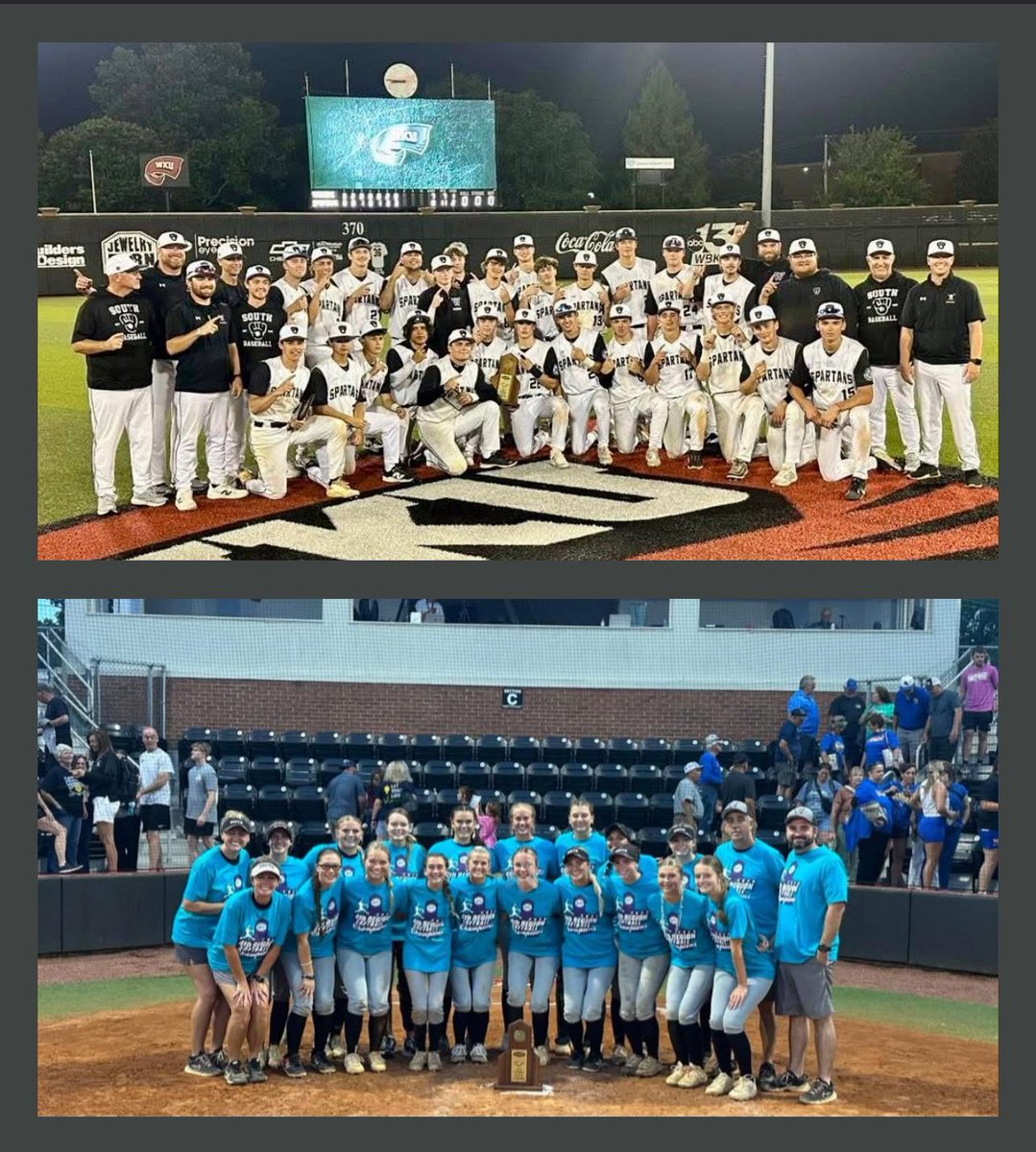 BOTH the 2025 South Warren Baseball Team AND 2025 South Warren Softball Team are headed to state! 4th Region Champions!
🎉⚾️🎉🥎🎉⚾️🎉🥎🎉⚾️🎉🥎🎉⚾️🎉