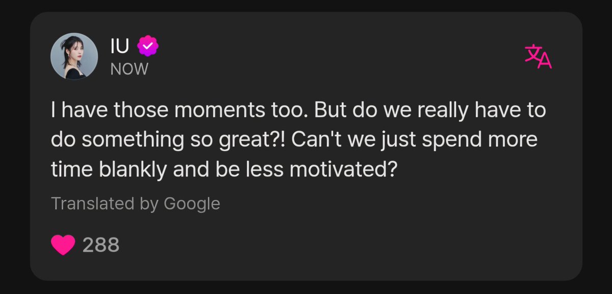 🌸 Uaena is asking for advice on how to overcome meaningless, emptiness, feeling useless and bored in life...

IU: