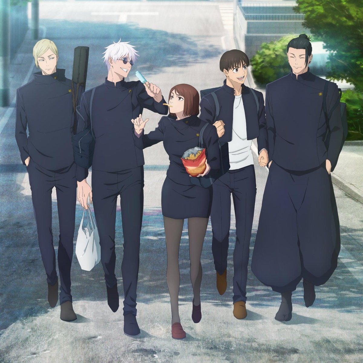 EXTRA SCENES IN HI ARC MOVIE ENDING: 

★ Begins with Gojo &amp; Shoko graduation pic
★ Gojo Geto Shoko Nanami Haibara pic of them playing soccer
★ Group pic of everyone having meals at someone's home
★ Pic of Gojo gazing at Geto's face who's asleep
★ Pic of Gojo Geto making